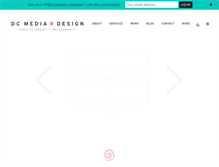 Tablet Screenshot of dcmediadesign.com